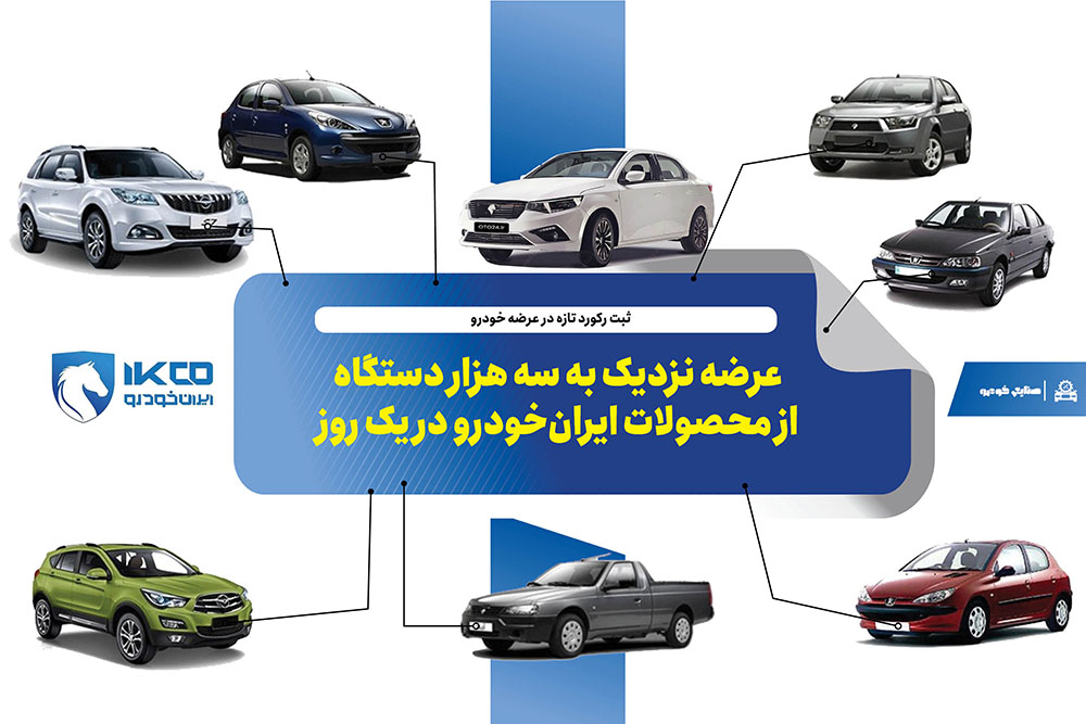 ثبت رکورد تازه در عرضه خودرو